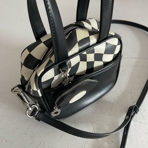 CHARLES & KEITH black and white box shaped purse